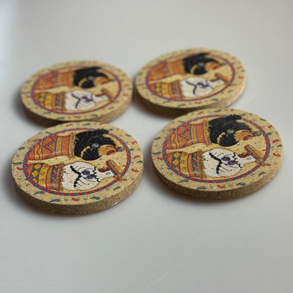 Thirstystone Natural Solid Sandstone Coasters Set Of 4 Chickens Design - Picture 11 of 14